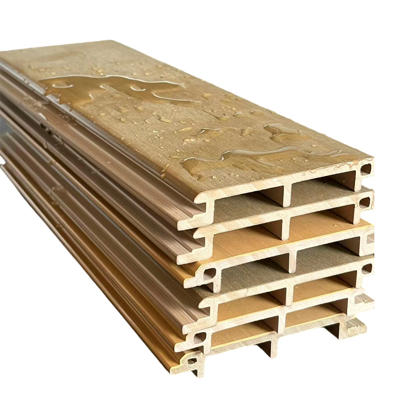 112mm Lebar, 16mm Tebal Penyelenggaraan Rendah PVC/ASA Panel Dinding Persegi Kalis Air dan Tidak Licin untuk Kegunaan Luar